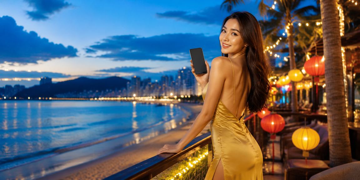 Người dùng Đà Nẵng trải nghiệm casino di động trên bãi biển với điện thoại Android